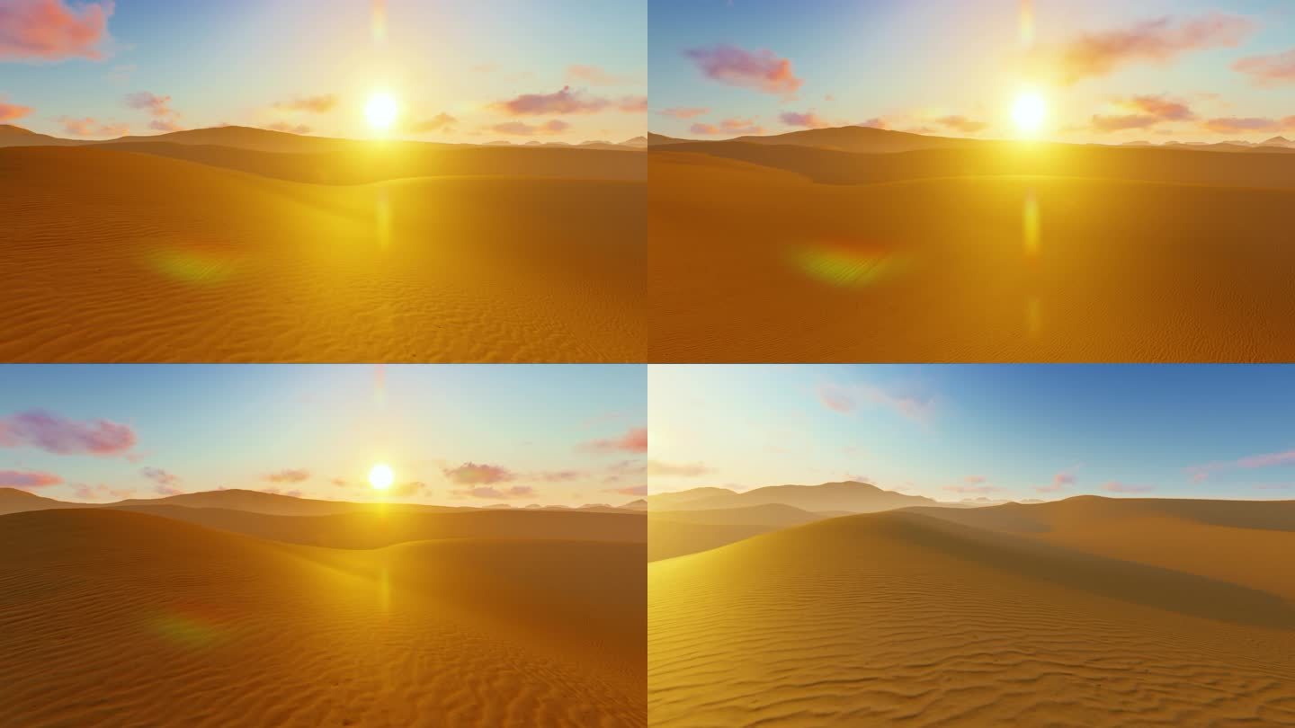 沙漠风光 沙漠日出 沙漠日落