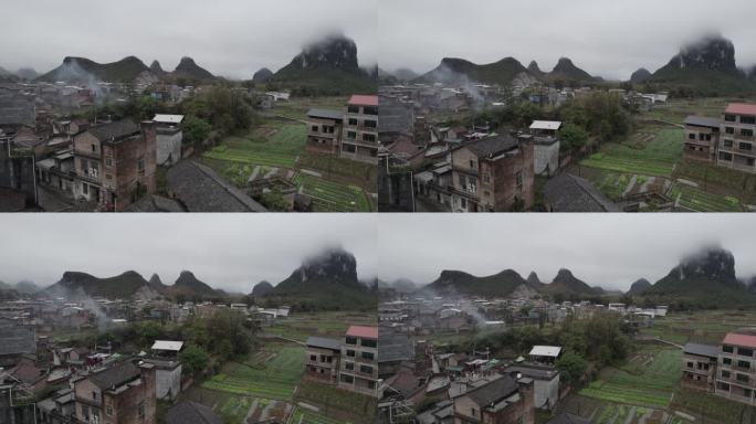 村落航拍 空镜头 宣传片 乡村 农村