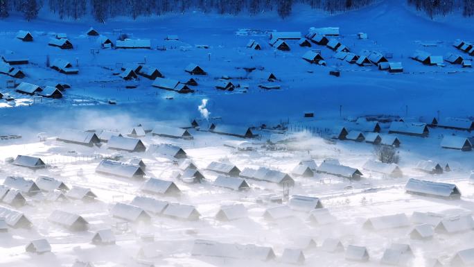 新疆禾木雪景