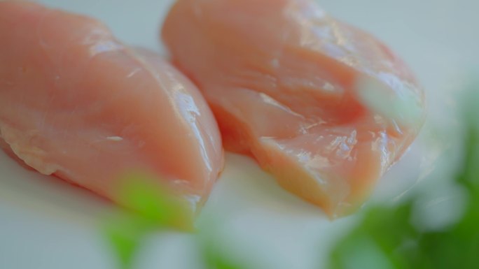 原创4k鱼、鸡肉、蔬菜、豆制品拼盘