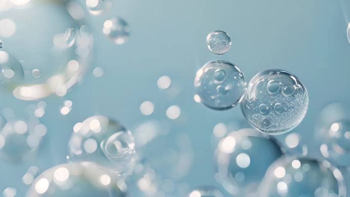 精华分子气泡，化妆品美白水分子广告【2】