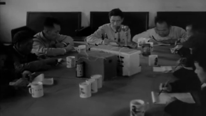 60年代陕西农村夏收农忙收割影像1
