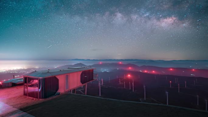 星空延时太空舱科幻银河广西酒店风车片头