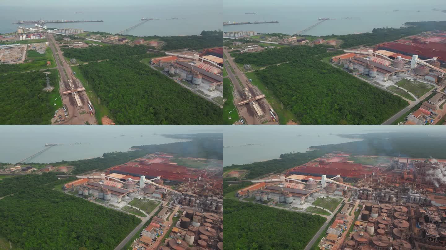 连接港口和氧化铝精炼厂