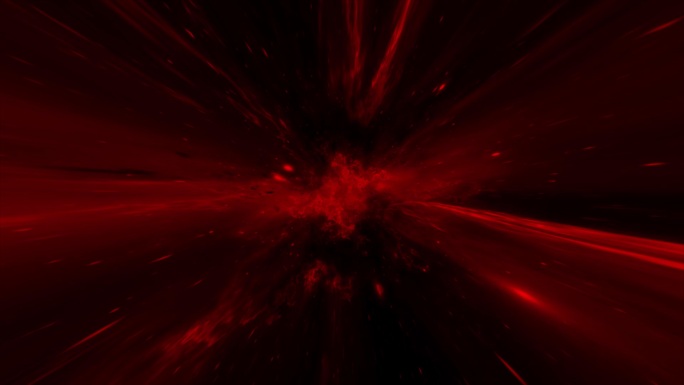 红色宇宙星空隧道