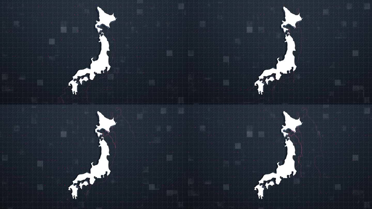 日本地图4K分辨率