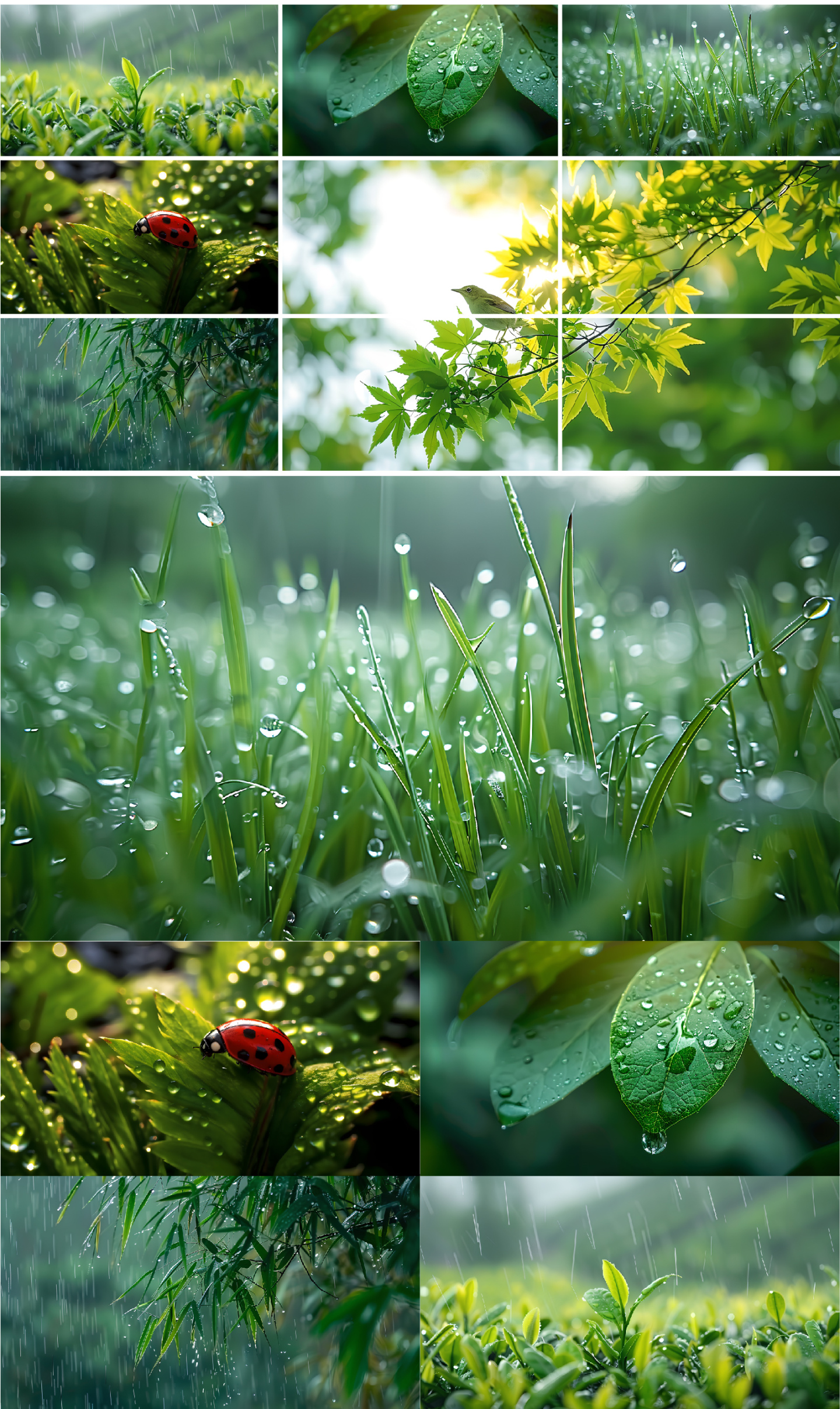 雨水谷雨水滴自然