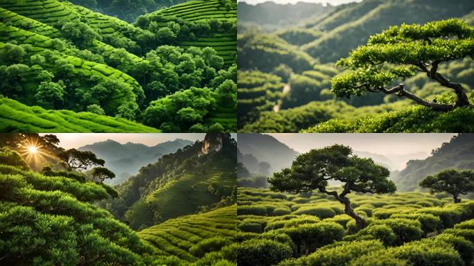 武夷山岩茶树茶山