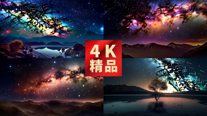 银河系 创意 延时摄影 仰望星空