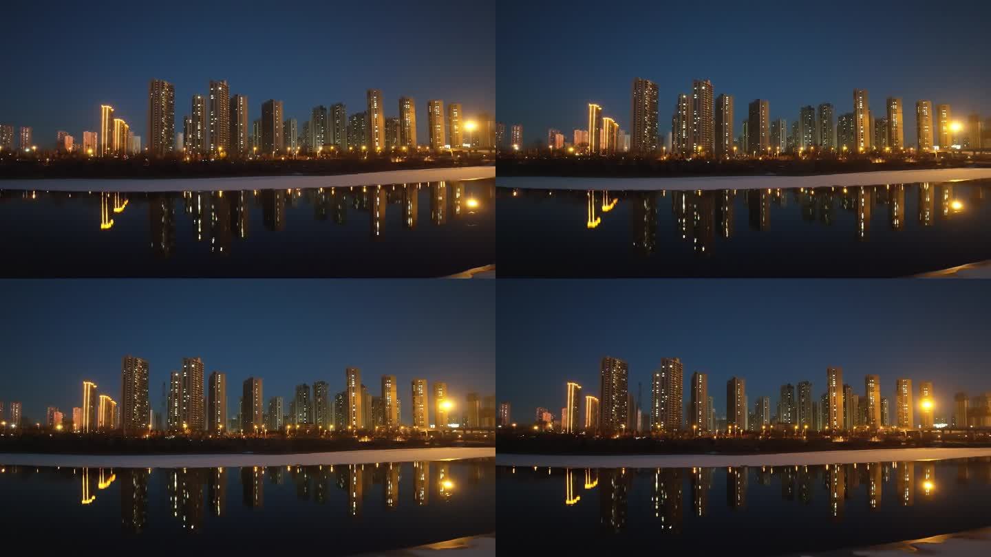 太原的桥夜景