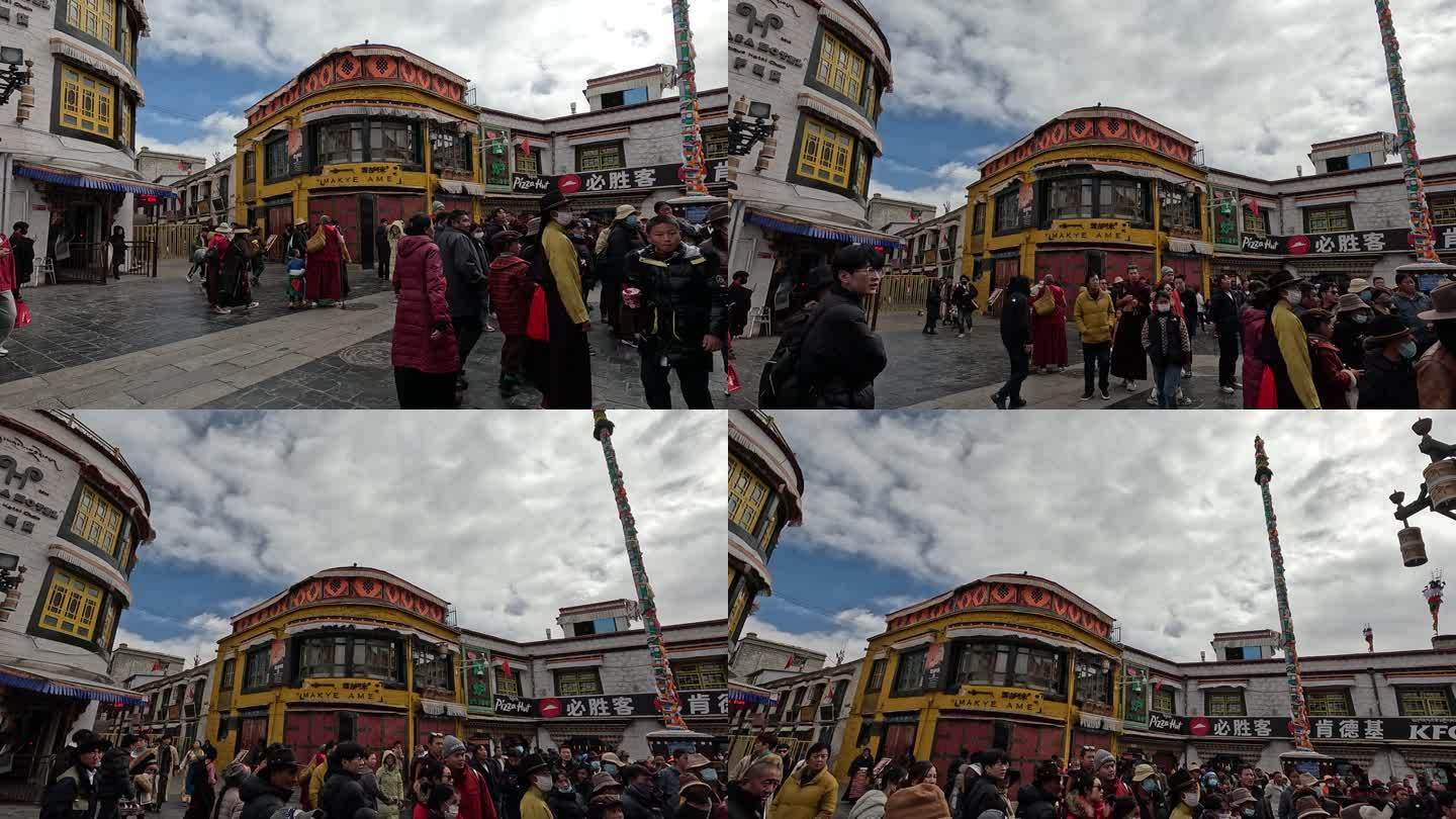 西藏拉萨八廊街风光