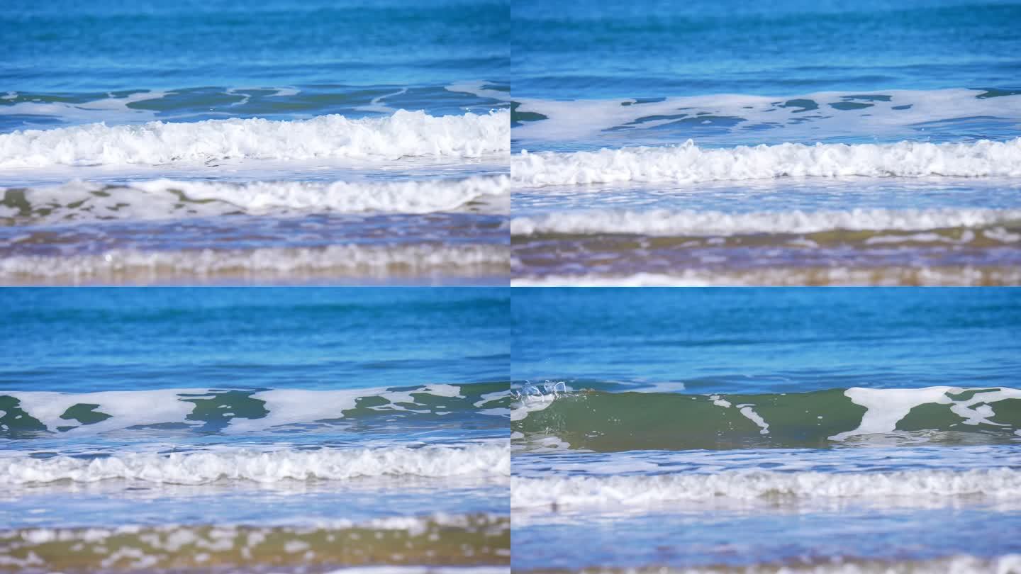 海浪一层层的拍打着海岸