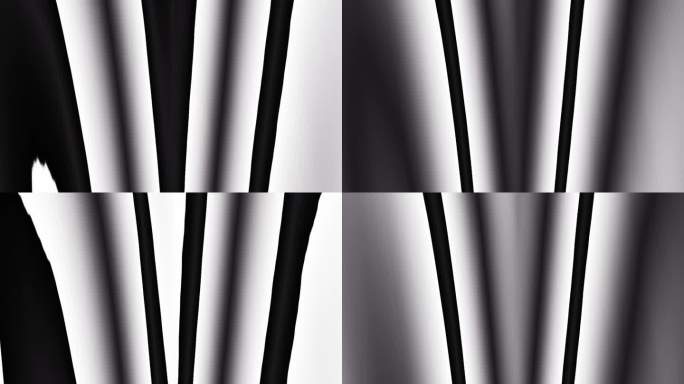 黑白v型线流向侧面。可循环的现代动画