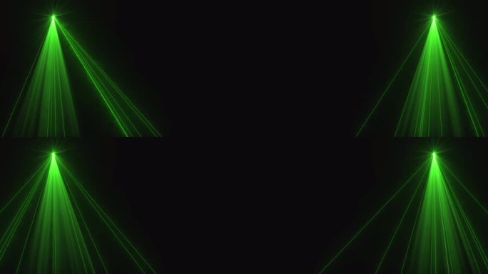 6K绿色激光线条动画