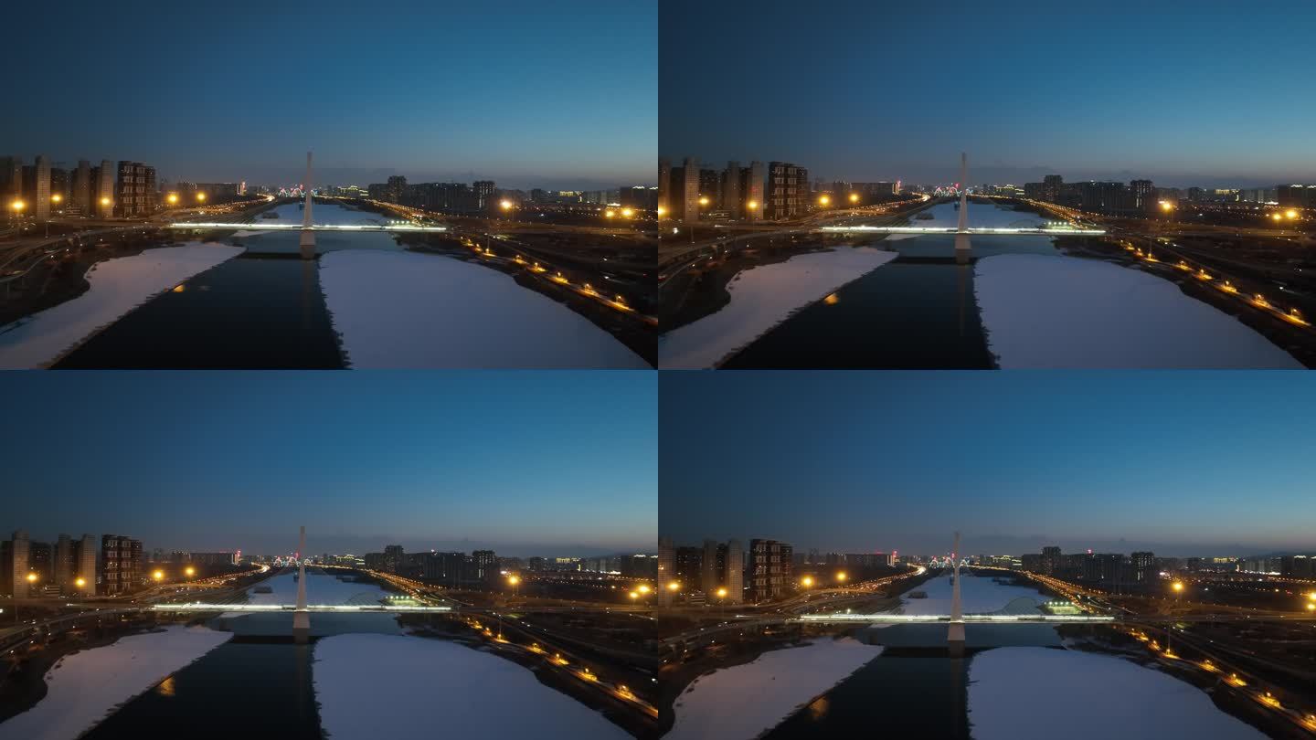 太原的桥夜景