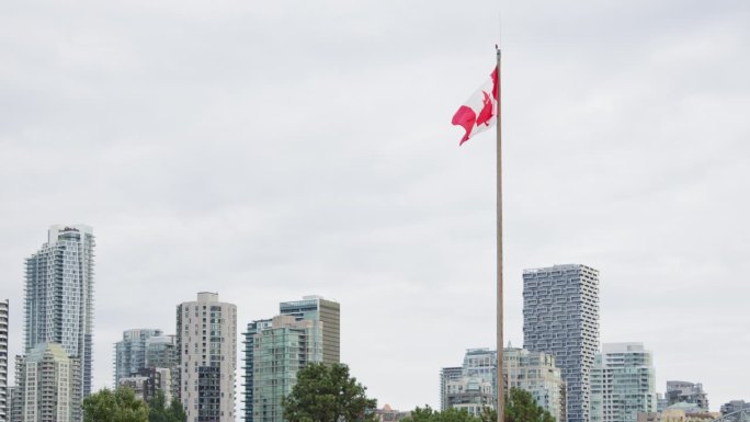 Canadian Flag in Vancouver, BC