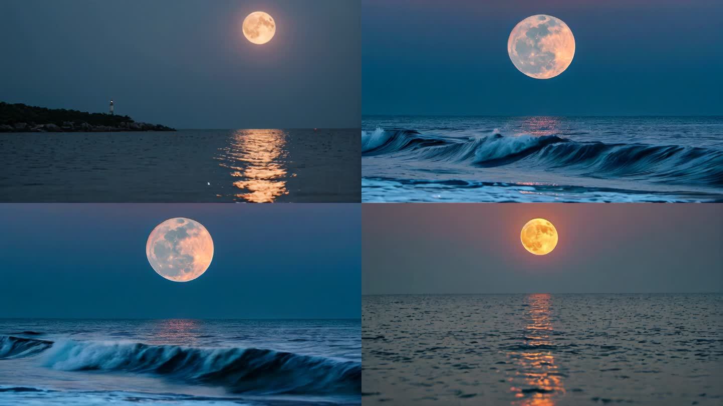 八月十五 海上生明月 月亮