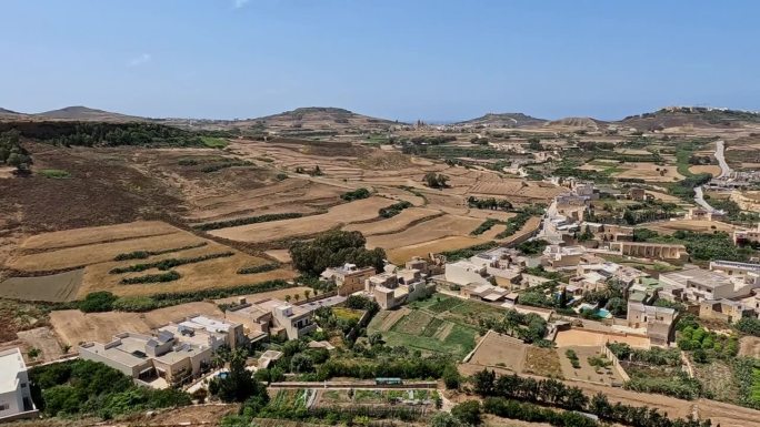 马耳他戈佐岛的农田和景观
