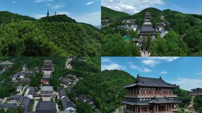 杭州余杭径山寺 航拍