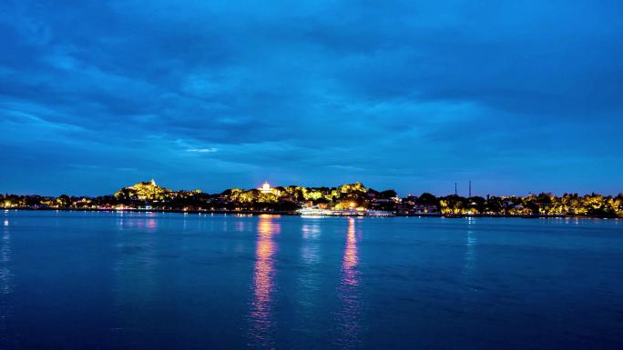 厦门轮渡鼓浪屿夜景厦门旅游厦门延时