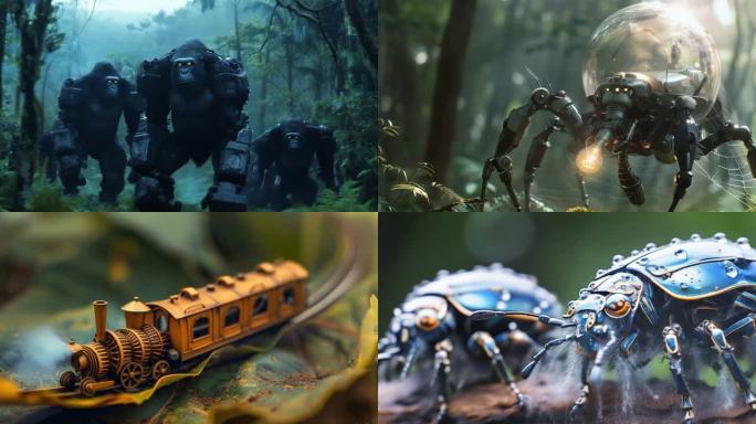 森林里的机器动物4K