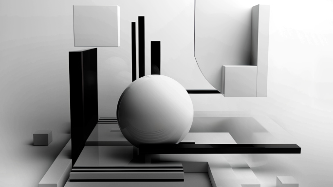 球体创意空间艺术概念抽象模版