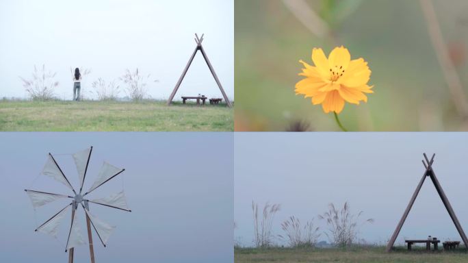 山顶露营，汽车露营，空镜很多