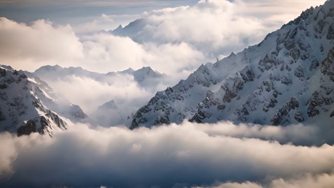 雪山云海