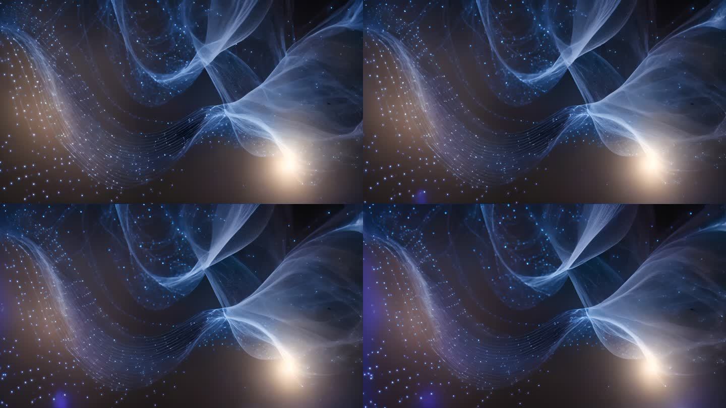 粒子汇聚光影光线抽象立体动态背景视频