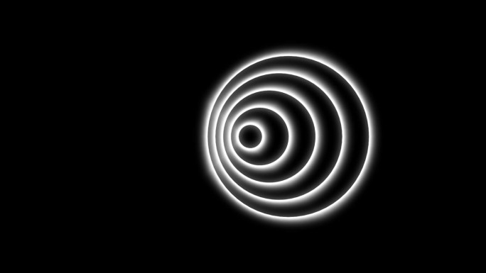 圆形电波在透明通道中传播的动画