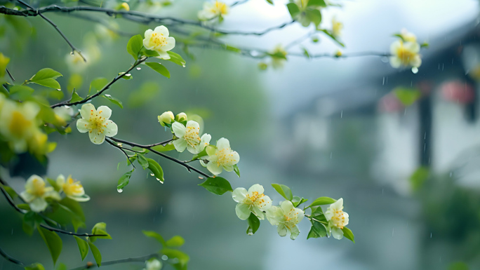 谷雨 雨水春天 江南春天 梅雨季节 清明