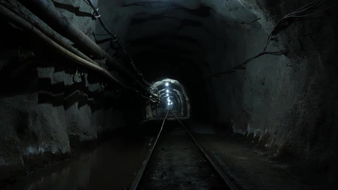 4K矿井隧道素材