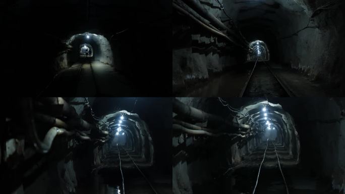 4K矿井隧道素材