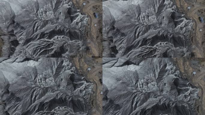 四川甘孜州墨石公园网红异域星球高空航拍