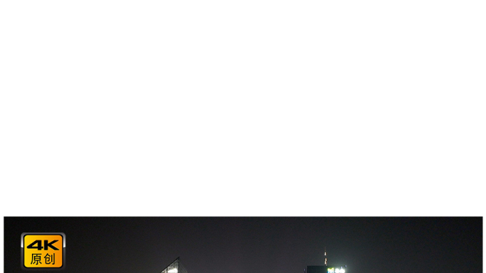 4K高清|广州珠江新城夜景灯光秀航拍合集