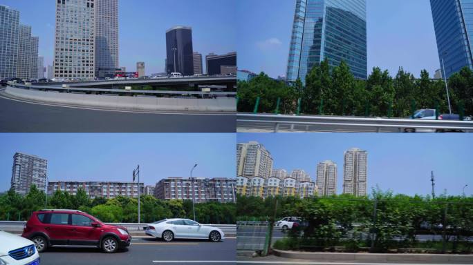 北京国贸道路抠像素材