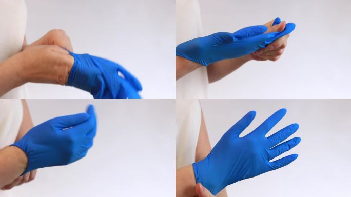 清洁用丁腈手套，一次性使用