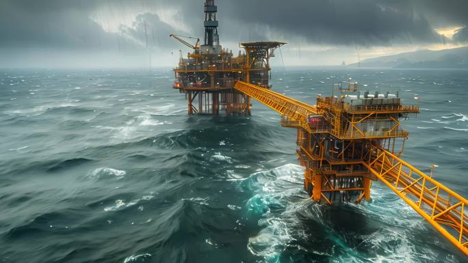 钻井 海上钻井平台 海底石油勘探石油开采