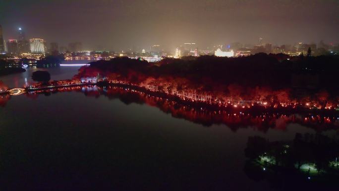 V1-0053_D航拍广东省惠州西湖夜景
