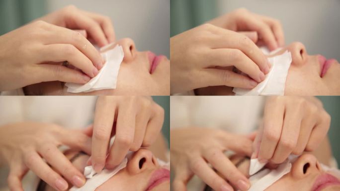 按摩脸部清洁皮肤管理美容脸部护理理疗