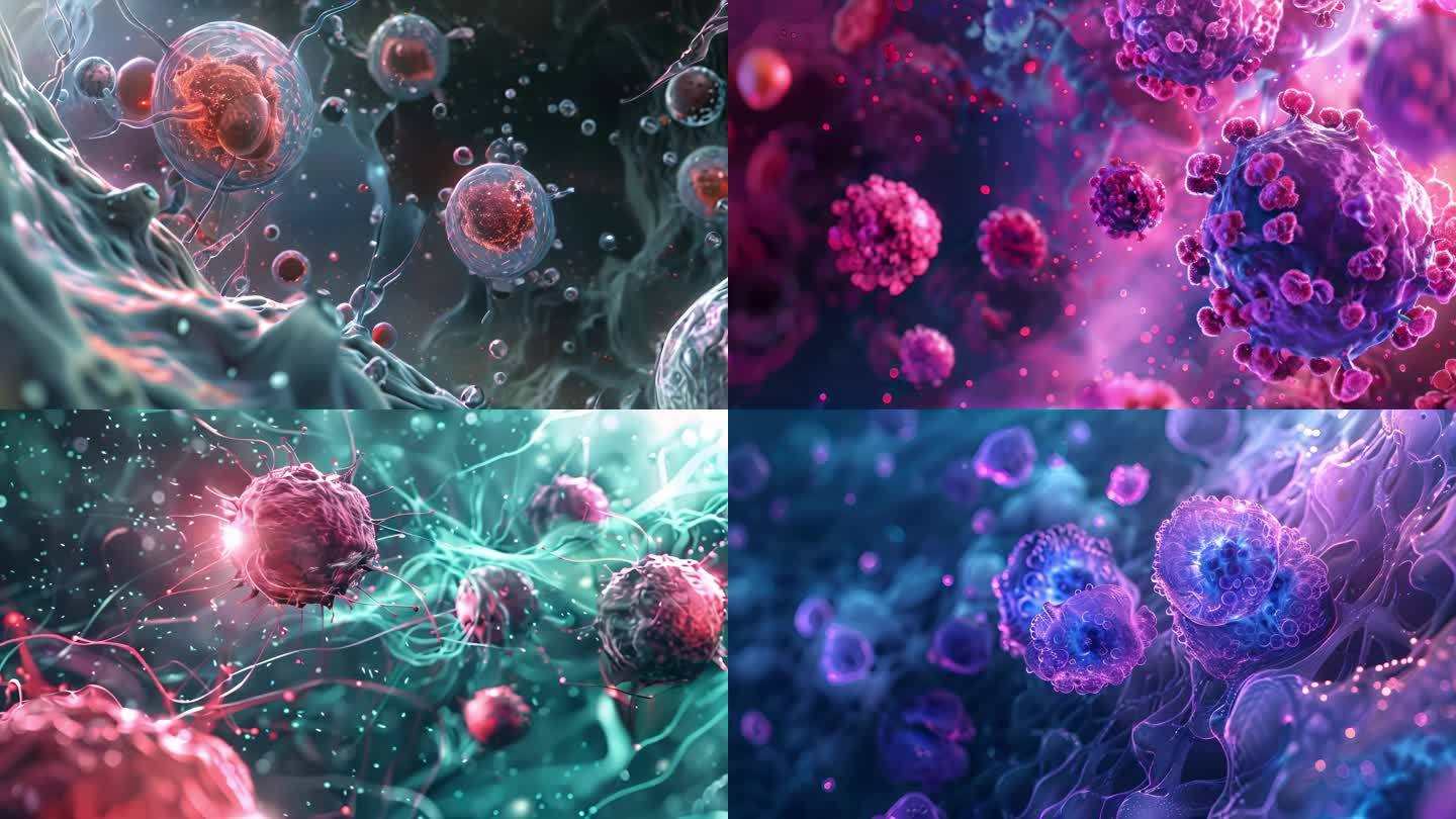 癌细胞 诡异病毒 变异细菌微生物微观世界