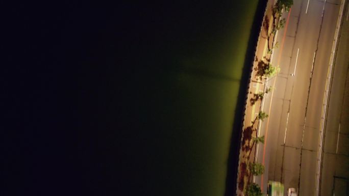 V1-0048_D航拍广东省惠州西湖夜景