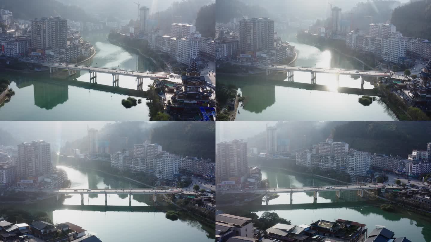 广西桂林小县城河道