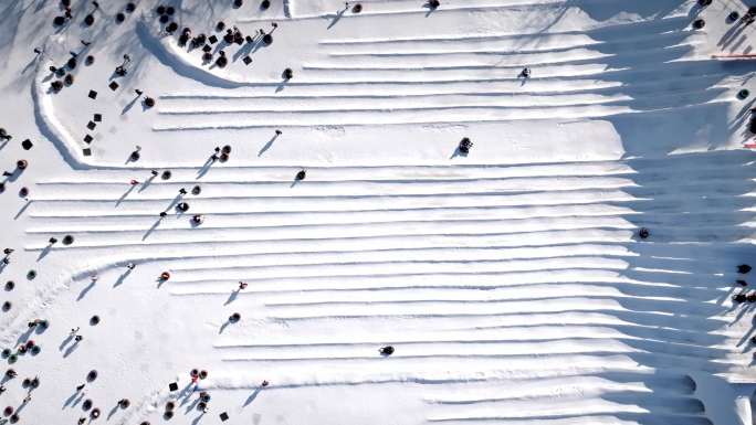 航拍沈阳清昭陵（北陵）冰雪乐园