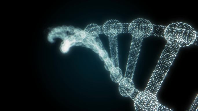 DNA链条螺旋4K动画循环素材
