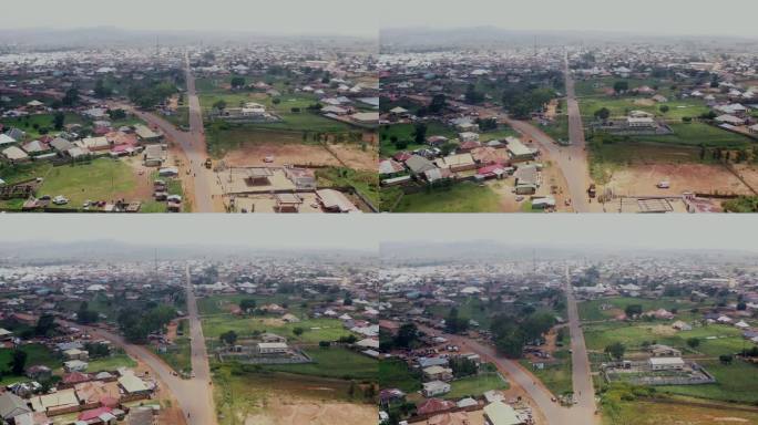 巴金拉迪地方政府辖区位于尼日利亚高原州附近的果尔镇——空中天桥