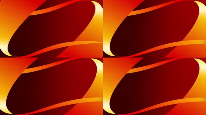 缎带引入平滑动画渐变背景视觉效果运动图形形状对称颜色红橙
