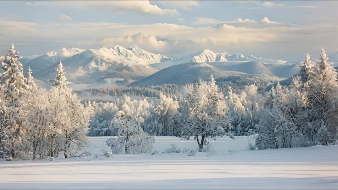 雪景雪花素材