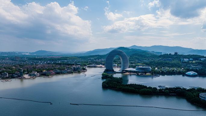 湖州城市宣传片月亮酒店延时