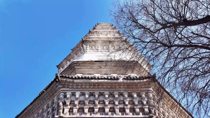 太古白塔寺 古建 山西景点 寺庙 白塔